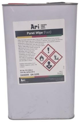 INTERMIX SUPPLIES ARI Panel Wipe - 5 Litre - Fast Drying Based Solvent for Degreasing, Cleaning & Paint Removal - Pre Paint CAR Auto Bodyshop Naptha based Camp Fire Stove