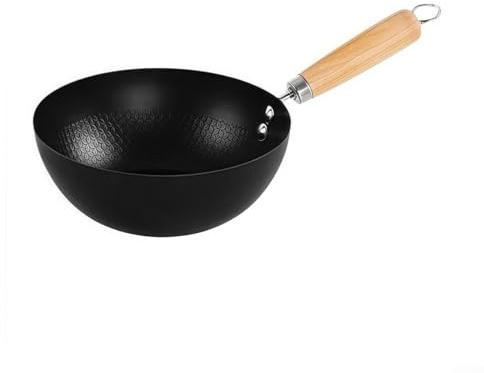 Antihaftbeschichtete Bratpfanne Wok für effiziente Wärmeverteilung, für alle Kochmethoden in der Küche (18 cm)