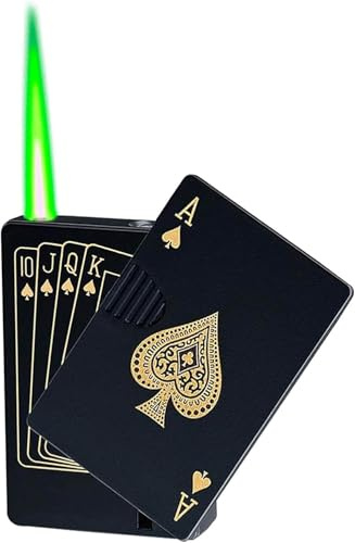 Kerosinfeuerzeug Nachfüllbar Einstellbare Jet Flamme, Grüne Flamme | Für Kerze Küche Grill Camping, Schmuck Schweißen, Männer Geschenk, Mit Geschenkbox