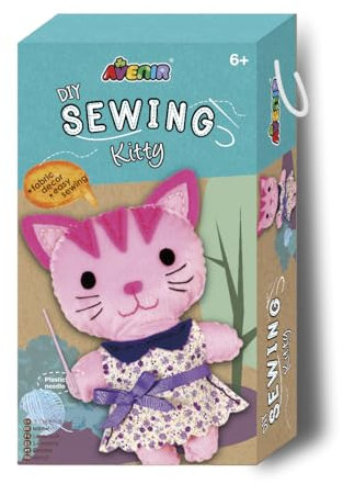 DIY Nähset, Sewing Kitty, Bastelset für Kinder, Kreativ-Set, ab 6 Jahren