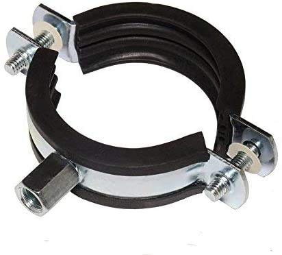 5 Stück Schraubrohrschellen Rohrschelle Stahl verzinkt (83-91 mm / 3)