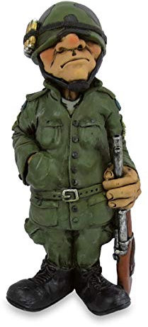 Les Alpes Figur Soldat, 15,7cm - handbemalte Sammlerfigur aus hochwertigem Kunstharz