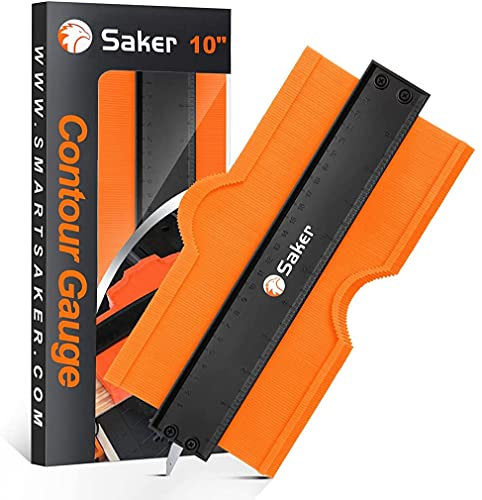 Saker® Ockdeer Kontur-Duplikationslehre mit Schloss - verstellbares Schloss für präzises Kopieren von unregelmäßigen Formen - unregelmäßiges Schweißen