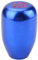 Gorgeri Perilla de cambio de marcha para automóvil de 5 velocidades, perilla de cambio de marcha manual Palanca de palanca de cambio de cabeza de palanca con 3 adaptadores 8/10/12 mm(Azul)
