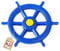 h2i Steuerrad Spielturm & Spielhaus | Piraten Steuerrad aus wetterfestem Kunststoff | bewegliches Spielschiff Lenkrad mit Drehgeräusch | Spielturm Zubehör | blau