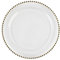 Plate Glass Charger 3 Colours Weddings Events Decor Christmas Dinner (Gold Beaded)