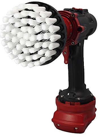 Kornely™ Brosse de Perceuse Premium- Extra Douce, Blanche, 10cm. Nettoyeur Professionnel à Puissance. Ne Raye Pas les Surfaces. Pour Nettoyer les Tapis, Cuir, Tapisserie, Meubles, Intérieur de Voiture