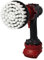 Kornely™ Brosse de Perceuse Premium- Extra Douce, Blanche, 10cm. Nettoyeur Professionnel à Puissance. Ne Raye Pas les Surfaces. Pour Nettoyer les Tapis, Cuir, Tapisserie, Meubles, Intérieur de Voiture