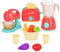 Veluoess Kids Kitchen Appliance Set - Role Play Set with Toaster, Mixer, Blender, Pretend Play Food Accessories with Sounds & Lights for Kids 3 Years and Up