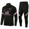 WDDWYHLL Paris Survêtement de football pour homme, garçon, manches longues, respirant, pour entraînement sportif, fitness, course, noir, taille XL, Noir , XL