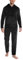 Vlazom Pigiama Sets Uomo Invernale Lungo Caldo Pigiama in Pile Cappuccio con Tasche Comodo e Morbido PJ Set，Nero，XXL