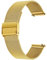 Deolven Metall Uhrenarmbänder, Schnellspanner Armbänder Milanaise Uhrenarmband für Herren und Damen Smartwatch und Traditionelle Uhr,18mm Gold