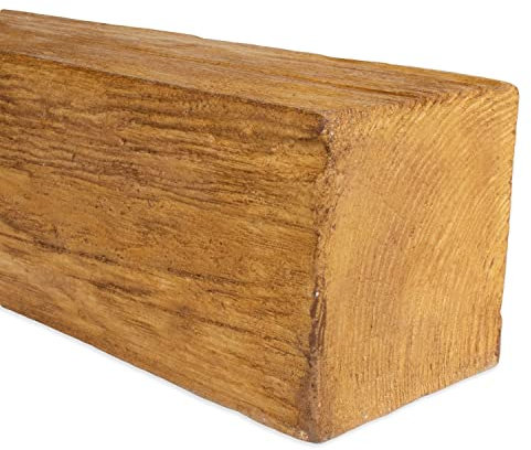 PROVISTON | PU-Balken | 120 x 120 x 2000 mm | Hochfestes Polyurethan | Eiche hell | Holzoptik | Dekobalken | Deckenbalken | Realistisches Holzimitat | 2 Meter