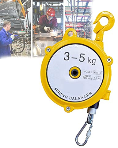 Einstellbarer Federzug Balancer Federzug-Halterung Balancer mit Manuelle Sperrfunktion und Einstellgerät für Aufhänge- und Befestigungswerkzeuge für Werksmontagelinien(Size:3-5kg)