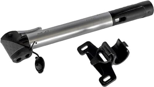 XLC Teleskop-Minipumpe Beta PU-T02 7 bar Silber Aluminium 230mm Dualkopf, 2501922201