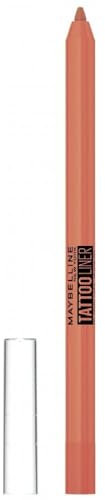 Maybelline New York - Crayon Gel Effet Tatouage Yeux - Waterproof avec Tenue Extrême jusqu'à 36h - Tattoo Liner - Teinte : Orange Flash (803)