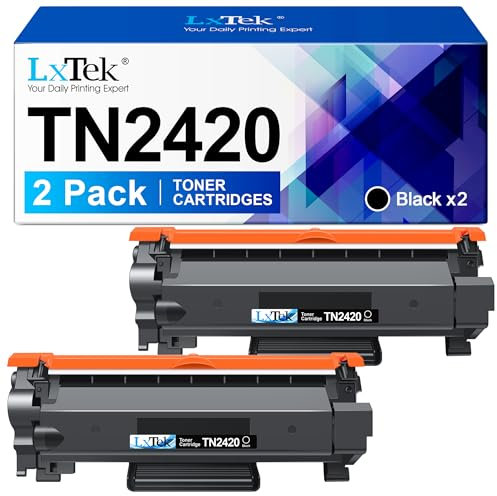 LxTek Toner TN2420 TN 2410 Kompatibel für Brother TN 2420 TN-2420 TN-2410 für Brother MFC-L2710DW Toner für Brother MFC-L2710DN HL-L2350DW DCP-L2530DW MFC-L2730DW MFC-L2750DW HL-L2375DW (2 Schwarz)
