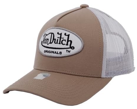 Von Dutch Trucker Boston Snapback Cap Mocca/White, Einheitsgröße