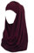 Lina & Lily Bubble Crepe Chiffon Damen Muslim Hijab Kopftuch Schal Turban, Stoff Leicht Undurchsichtig (Kastanienbraun)