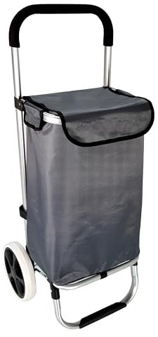 MY TRAVEL BAG Alu Trolley Einkaufstrolley Tasche Einskaufsroller Einkaufswagen (grau)