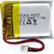 DC 3.7V 300mAh 602025 wiederaufladbare Lithium-Polymer-Batterie passend für DIY 3.7-5V elektronische Produkte mit eingebautem 2-Draht-Batterieaustausch und LED-Leuchten