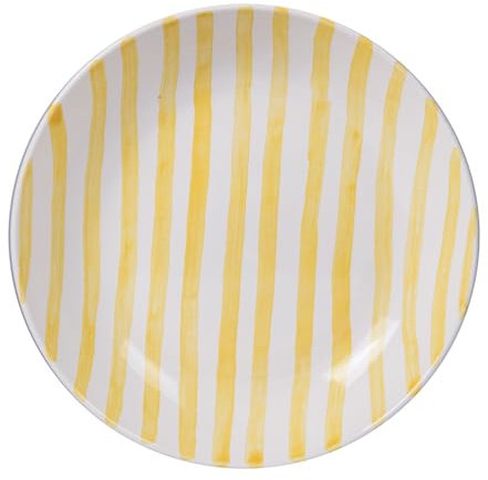 Table Passion - Assiette creuse Santiago jaune 22 cm (lot de 6)