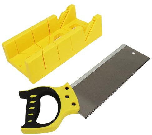 Troncatrice, Troncatrice Manuale, Strumento di Guida Per Smusso Per La Lavorazione del Legno con Morsetto Per Sega, Scatola di Immagazzinaggio Per Taglio Angolare E Segatura