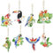 Silkwish 8 Stück 5D Diamond Painting Anhänger, Schlüsselanhänger Vogel für Kinder DIY, Doppelseitige Keychain Diamond Malerei Schlüsselbund, Geschenkidee