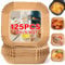 Air Fryer Liners Disposable, 125pcs Non-stick Disposable Airfryer Liners, 8 Inch Unbleached Parchment Paper, Square Air Fryer Paper Liners for 5-8QT Air Fryer, Baking, Roasting Microwave