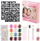 Glitter Tattoos for Kids – 100+ Temporary Glitter Tattoos for Girls, 12 Colours, Gems, Brushes Glue – Birthday Gifts for Girls Age 9, Waterproof, Party Tattoo Kit