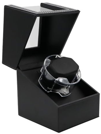 Hsthe Sea Automatischer Uhrenbeweger mit 1 Steckplatz und LED Licht, Netzteil, leise