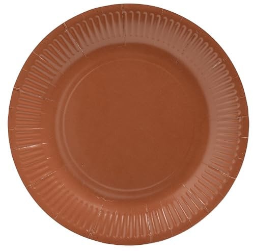 Pro Nappe - Réf. 79217i - 20 Assiettes - diamètre 23 cm - carton - terracotta