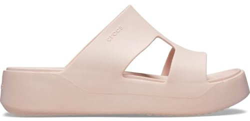 Crocs Women Sandal, Getaway Platform H-Strap, Quartz, 8 UK Women