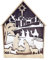 Weihnachtskrippe Geschnitztes Holzhaus Religiöses Geschenk