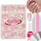 Ombre False Nails Kit, 240Pcs Gradient Pink Press On Nails with Glue, Ombre Pink Long Coffin Fake Nail 12 Sizes Stick On Nails Gift for Women Girls (01-Ballerina, 240pcs)