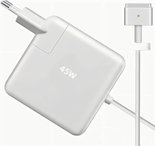 Zasunky Ersatz MacBook Pro Ladegerät 45W, T-Tip MacBook Ladekabel Kompatibel mit MacBook Air 11 Zoll und 13 Zoll Mitte 2012~2017, für Modelle A1290 A1436 A1465