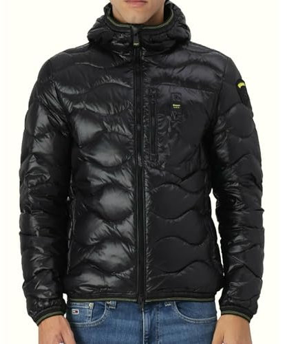 Blauer Daunenjacke USA Herren AD Wave 24WBLUC03030 Jacke, 999 Schwarz, M