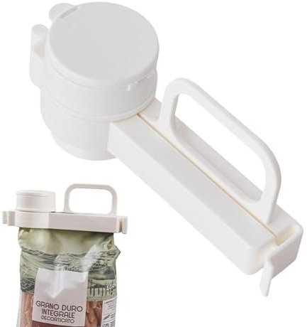 Clips para cierre de bolsas - Cierres con clip multiusos, clips para conservación de alimentos | Clip de cierre de bolsa de snack con tapa | Clip multiusos reutilizable, resistente e impermeable para