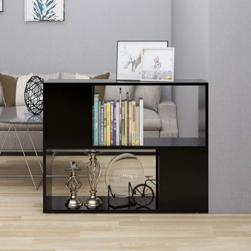 ShGaxin Meuble TV, meuble TV, meuble TV, meuble TV, meuble TV, meuble TV, meuble TV, meuble de salon, table de salon, table de salon TV, aggloméré noir 80 x 24 x 63 cm