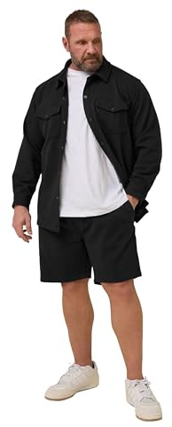 BadRhino Big & Tall Textured Jersey Shacket - Men's - Plus Size Curve
