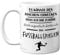 Cadeaux de football pour hommes - « Eigentlich Denke Ich an Fussballspielen Tasse » - Tasse de football amusante - Cadeaux pour les footballeurs, cadeaux de football, tasse en céramique de qualité