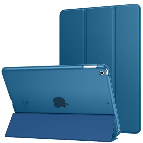 MoKo Funda para 2018/2017 iPad 9.7 6th/5th Generación, Gris Azul | Ultra Slim Función de Soporte Protectora Plegable Smart Cover, Auto Sueño/Estela