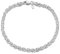 Amberta 925 Sterlingsilber Armkette - Diamantierte Kugelkette Armband - 3.5 mm Breite - Verschiedene Längen: 18 19 20 cm (20cm)