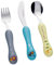 Bon Animal Kingdom 3-Piece Children's Cutlery Set/Kids Cutlery/Toddler Utensils/Flatware, Knife/Fork/Spoon, Mirror Polished Stainless Steel with Fun Animal Designs