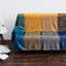 Edcooy Überwürfe für Sofas, bunte Chenille-Quasten, gewebte Hippie-Überwurf, Decken für Couch, Bett, Sofa, Sofas, Bohemian-Fransenquasten, Dekoration, Zuhause (Blau, 150 x 200 cm)