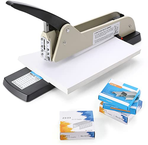 Heavy Duty Long Reach Stapler, Long Arm 9.84 Adjustable with 4000 Staples