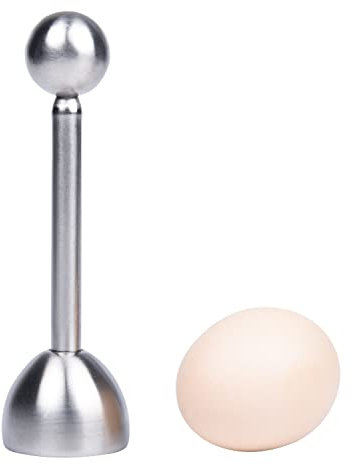 AOVNA Stainless Steel Egg Cracker Topper Eggshell Cutter Egg Shell Separator Remover Egg Opener Tool for Kitchen Restaurant