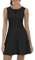 JINSHI Tennis-Kleid Damen Golf Kleider mit ShortsTennisklamotten Fitenss trainingskleid Freizeit Sport Kleider Taschen Schwarz Größe M