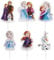 dekora - Kit pour Décorer des Cupcakes de la Reine des Neiges Cake Toppers en Papier - 8 Modèles 16 Unités