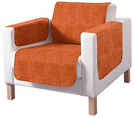Erwin Müller Sessel- und Sofaschoner Wildleder-Optik Terracotta Größe 50x200 cm